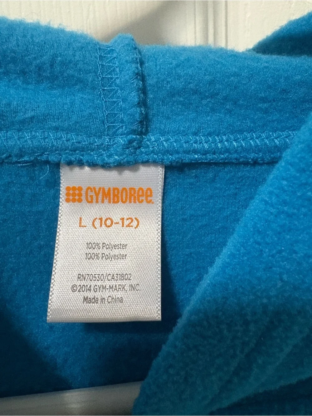 Gymboree Teal Blue Heart Zip-Up Hoodie